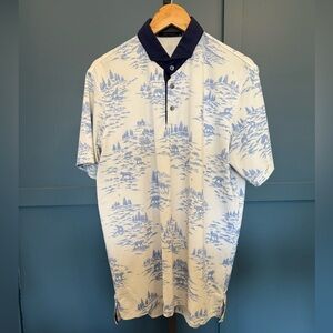 Greyson Wolf Toile Printed Polo